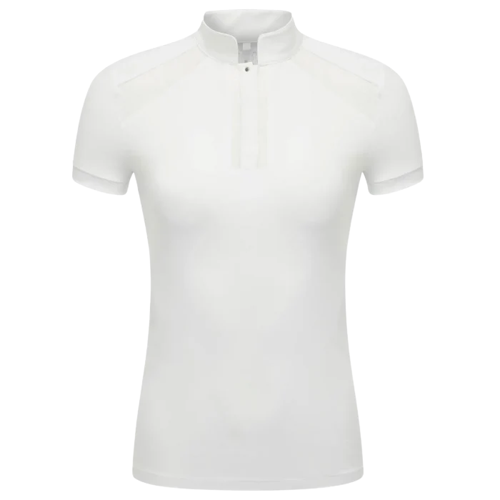 White ladies shirt on a white background