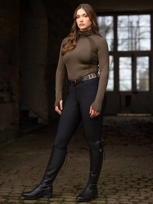 LeMieux Isabelle Full Seat Breeches in Black-Jodhpurs & Breeches-Eland Lodge