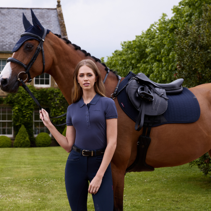 LeMieux Ladies Classique Polo Shirt-Polo's, Tops & T-Shirts-Eland Lodge