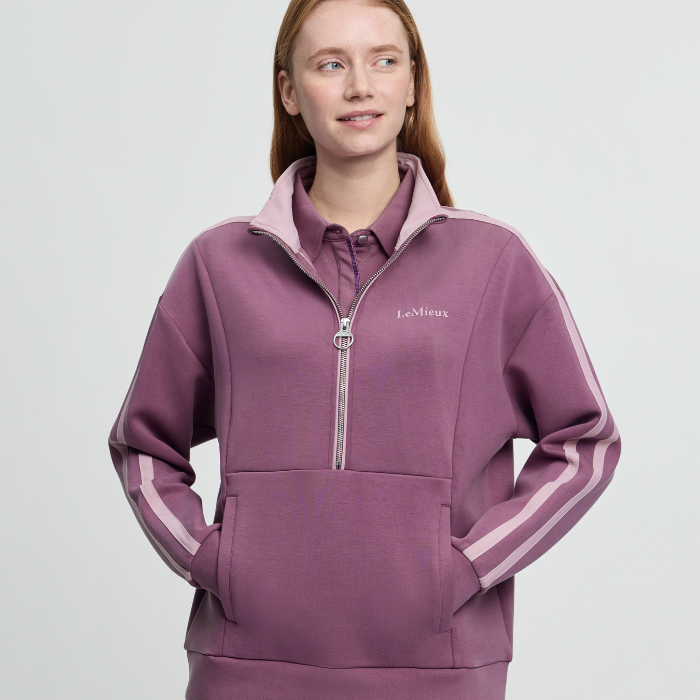 LeMieux Ladies Connie Half Zip Sweat-Fleeces, Sweaters & Jumpers-Eland Lodge
