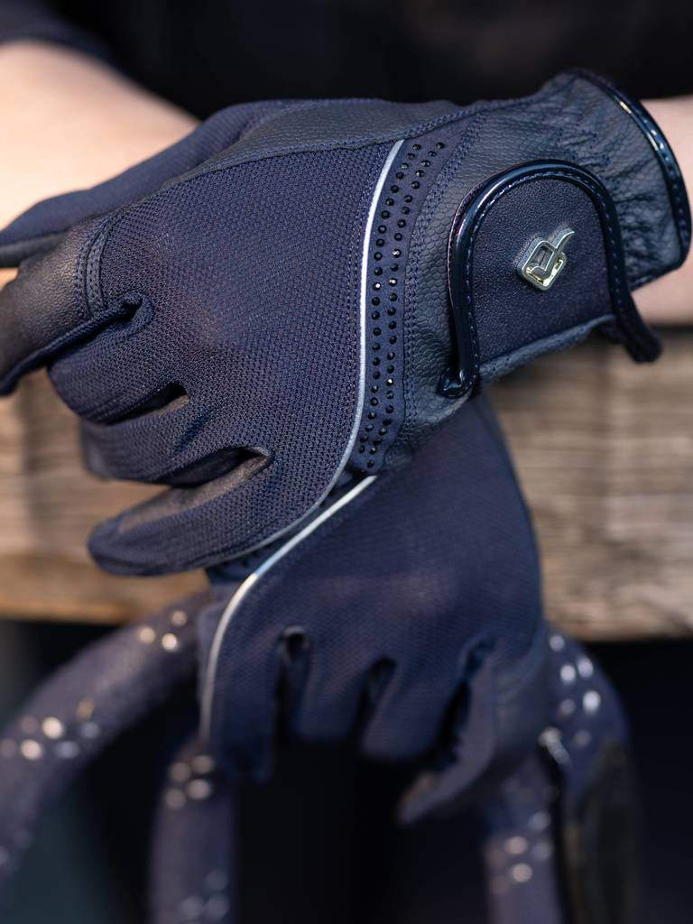 LeMieux Ladies Crystal Gloves-Riding Gloves-Eland Lodge