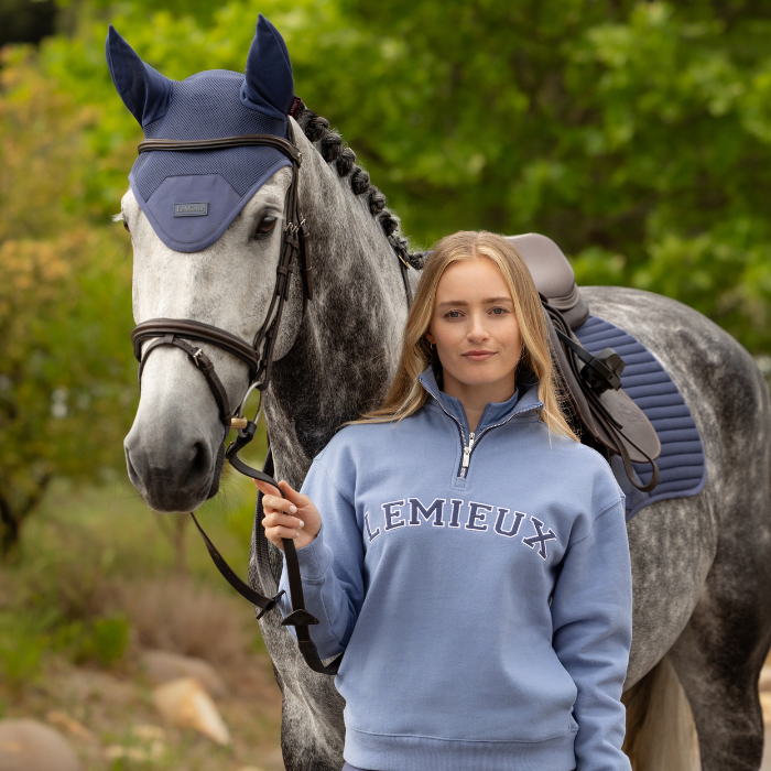 LeMieux Ladies Kelsie Quarter Neck Sweat-Fleeces, Sweaters & Jumpers-Eland Lodge