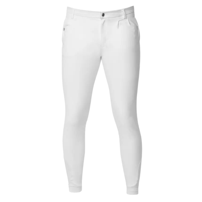 LeMieux Mens Elite Classic Pleated Breeches in White
