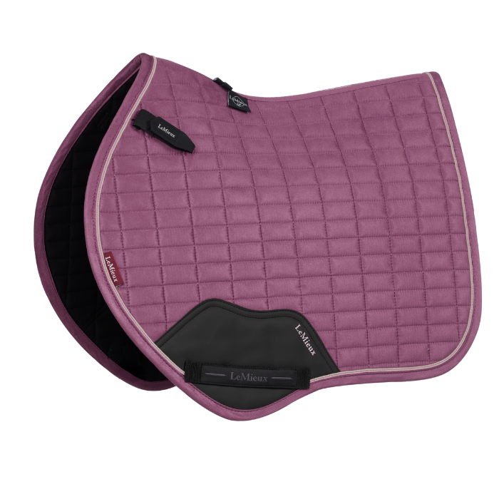 Dep pink saddle pad on a white background