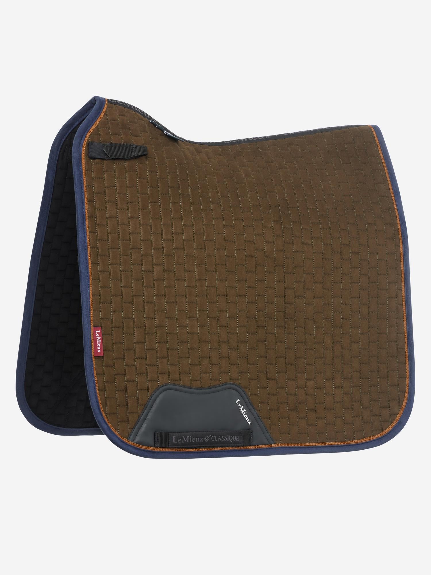 LeMieux Suede Dressage Square Saddle Pad - AW24-Numnahs & Saddle Pads-Eland Lodge