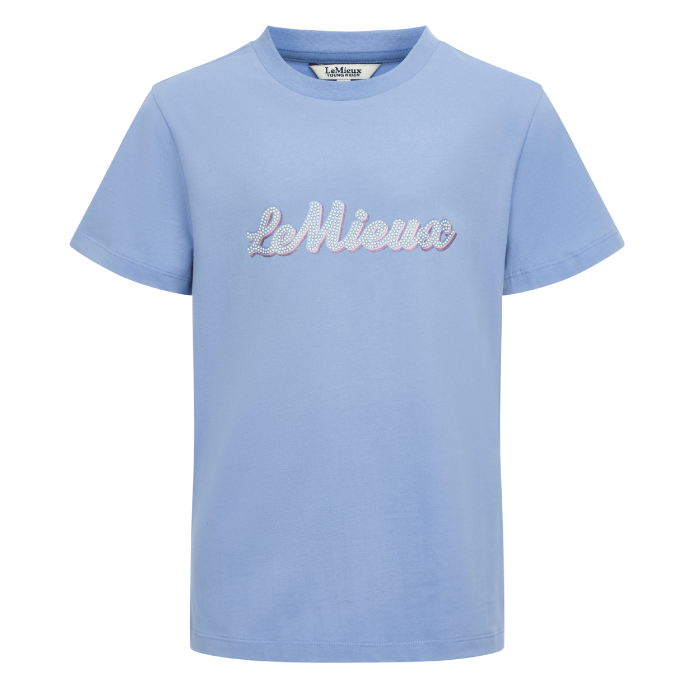 Light blue t-shirt with 'LeMieux' logo on a white background