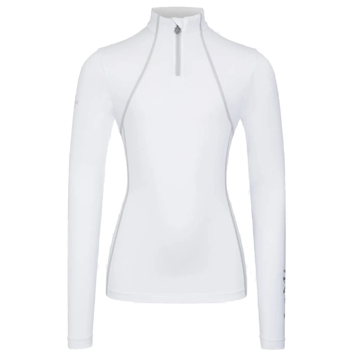 White base layer on a white background