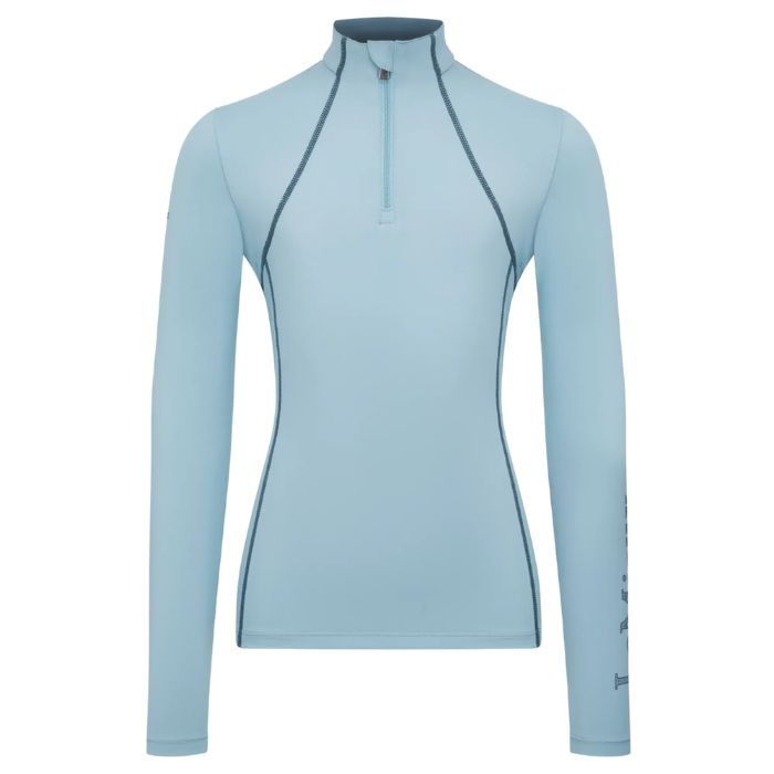 Pale blue base layer on a white background