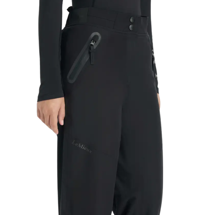 LeMieux Young Rider DryTex Stormwear Waterproof Trousers in Black-Full Chaps & Waterproof Trousers-Eland Lodge