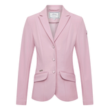 Light pink smart jacket with a white background