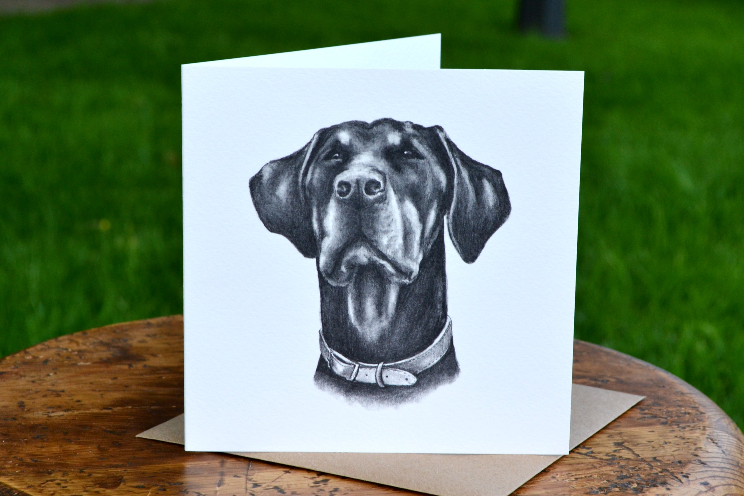 Molly Doodle Dandy Doberman Greeting Card-Greetings Cards-Eland Lodge