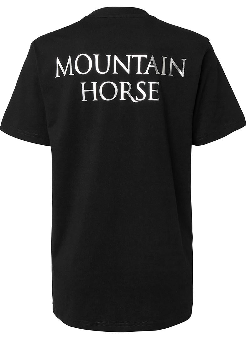 Mountain Horse Ladies MH Silver Tee Shirt-Polo's, Tops & T-Shirts-Eland Lodge