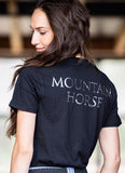 Mountain Horse Ladies MH Silver Tee Shirt-Polo's, Tops & T-Shirts-Eland Lodge