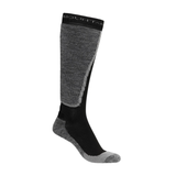 Black and gray knee-high sock with 'Molton Bick' branding on a white background