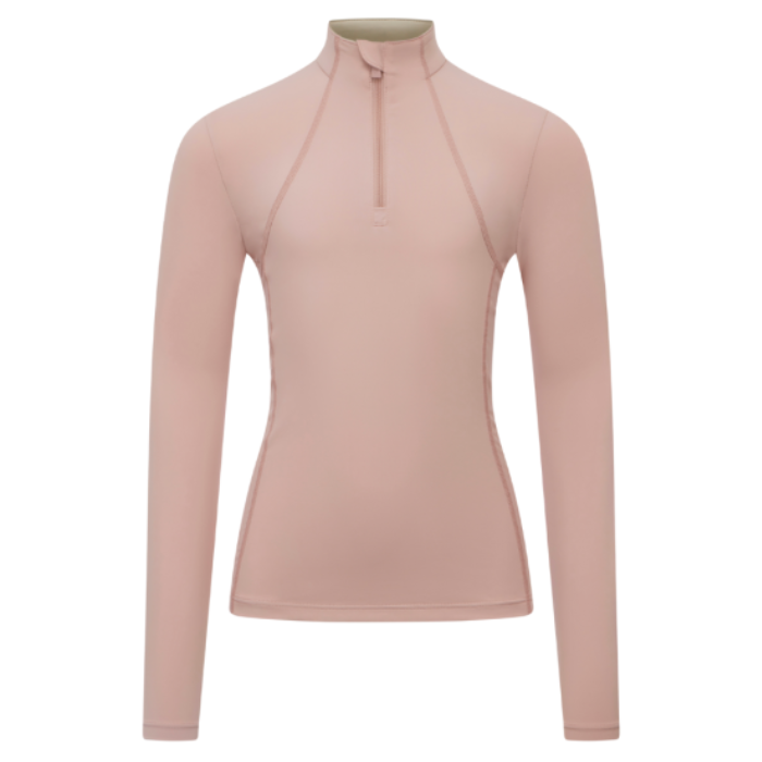 Light pink base layer on a white background