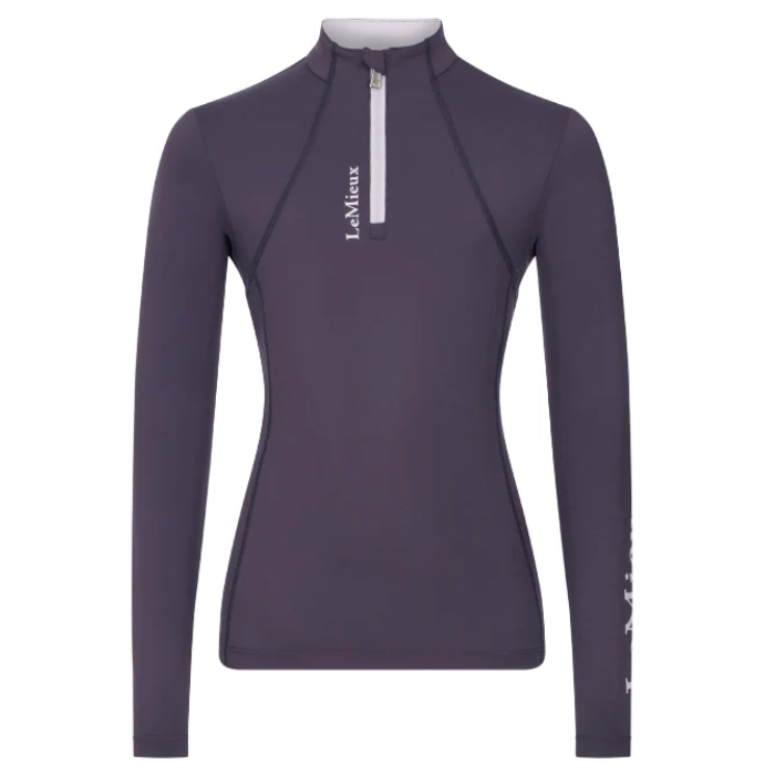 Purple base layer with LeMieux branding on a white background