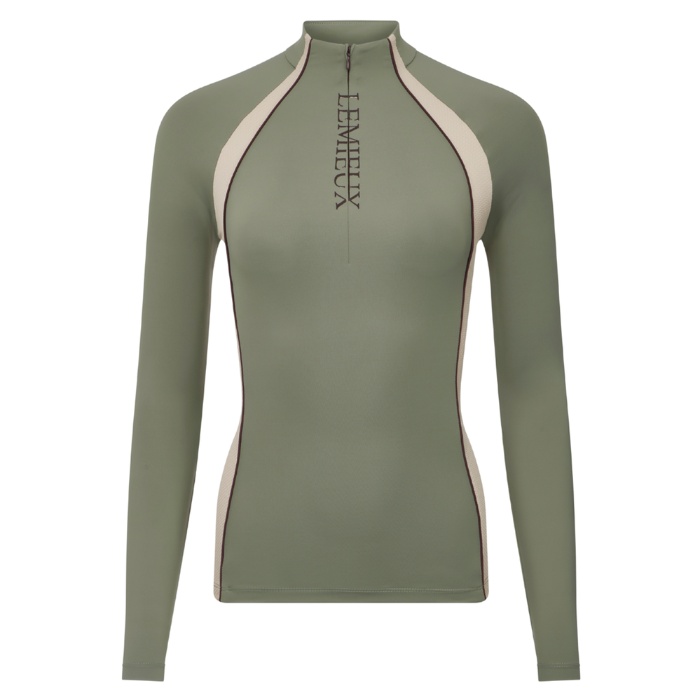 Green base layer with LEMIEUX branding on a white background