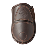 Brown horse boot with white background