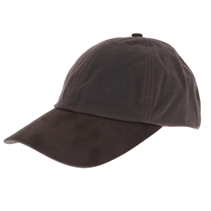 Brown baseball cap on a white background