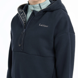 Navy blue equestrian jacket with 'LeMieux' branding on a white background