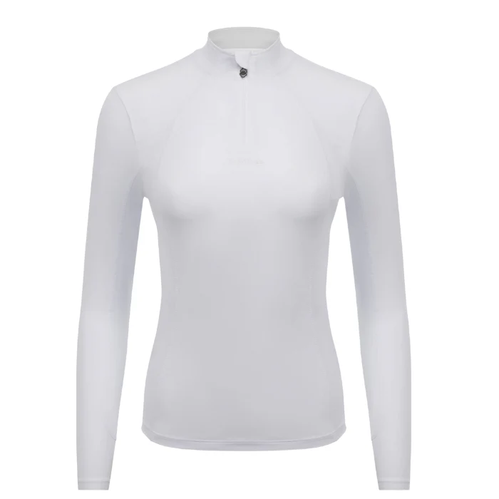 White long-sleeve base layer on a white background