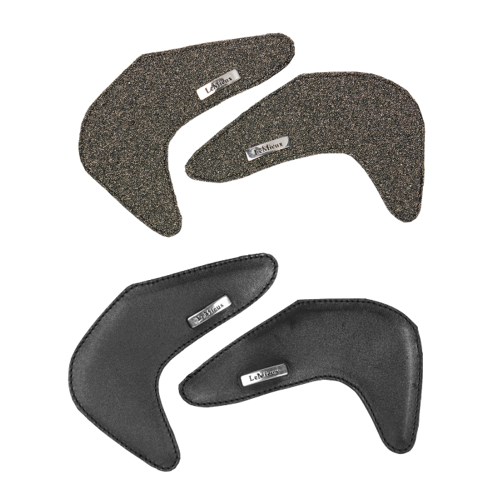 Four black interchangeable pieces with 'LeMieux' branding on a white background