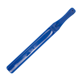 Blue feed stirring stick on a white background