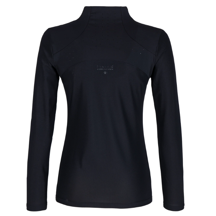 Pikeur Athleisure Ladies Function Zip Shirt in Night Blue-Base Layers-Eland Lodge