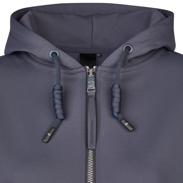 Pikeur Fleece Jacket Hoodie in Graphite Blue-Fleeces, Sweaters & Jumpers-Eland Lodge