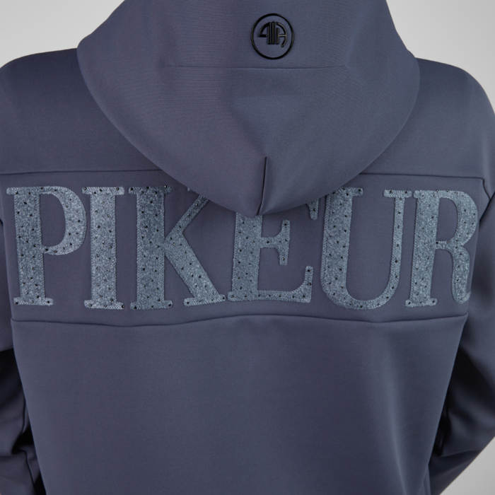 Pikeur Fleece Jacket Hoodie in Graphite Blue-Fleeces, Sweaters & Jumpers-Eland Lodge