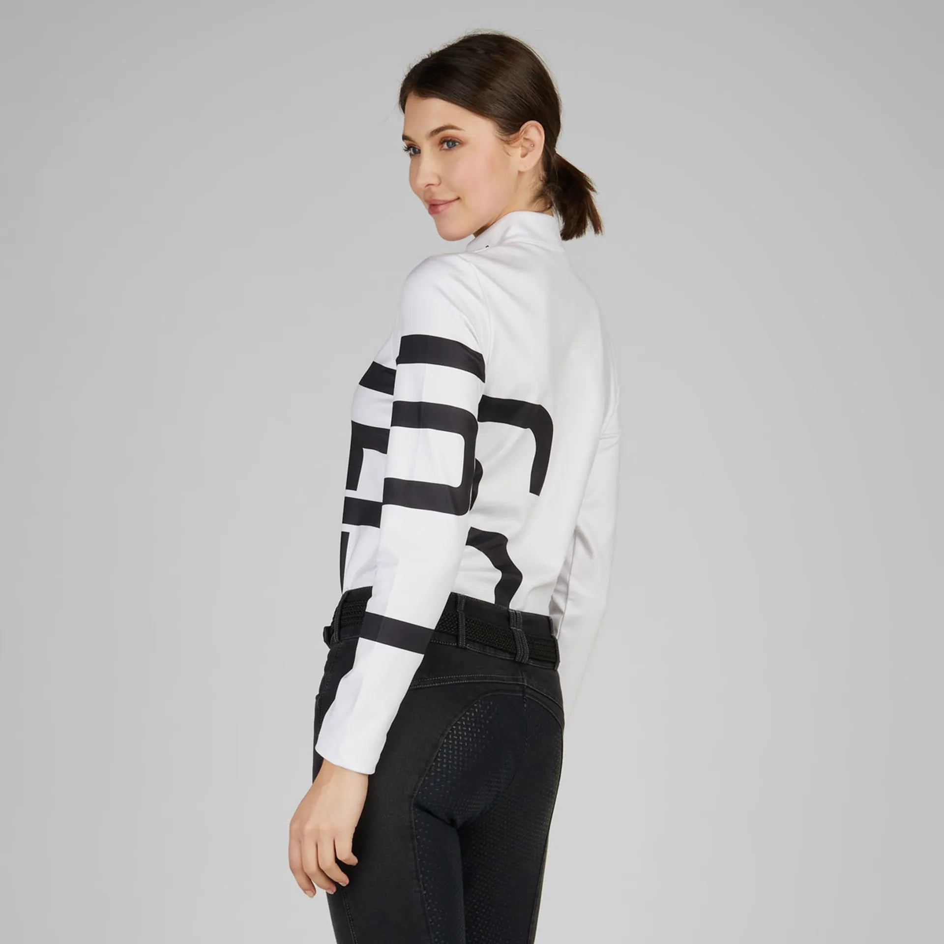 Pikeur Sports Ladies Icon Base Layer in White-Base Layers-Eland Lodge