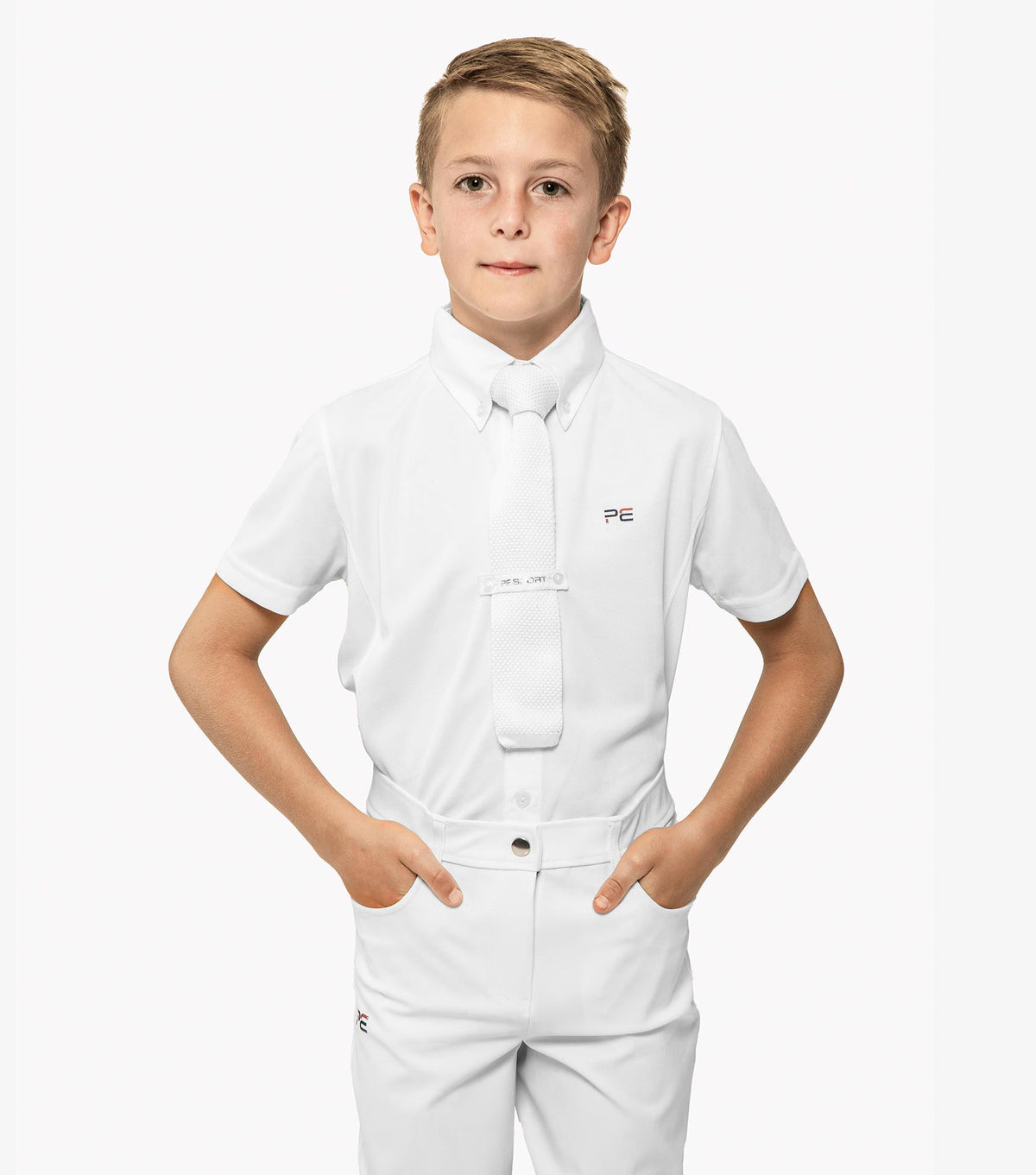 Premier Equine Boy's Mini Giulio Long Sleeve Show Shirt-Competition Shirts-Eland Lodge