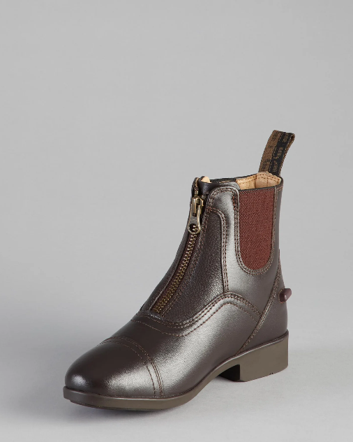 Premier Equine Childrens Virtus Junior Leather Paddock Boot-Jodhpur Boots-Eland Lodge
