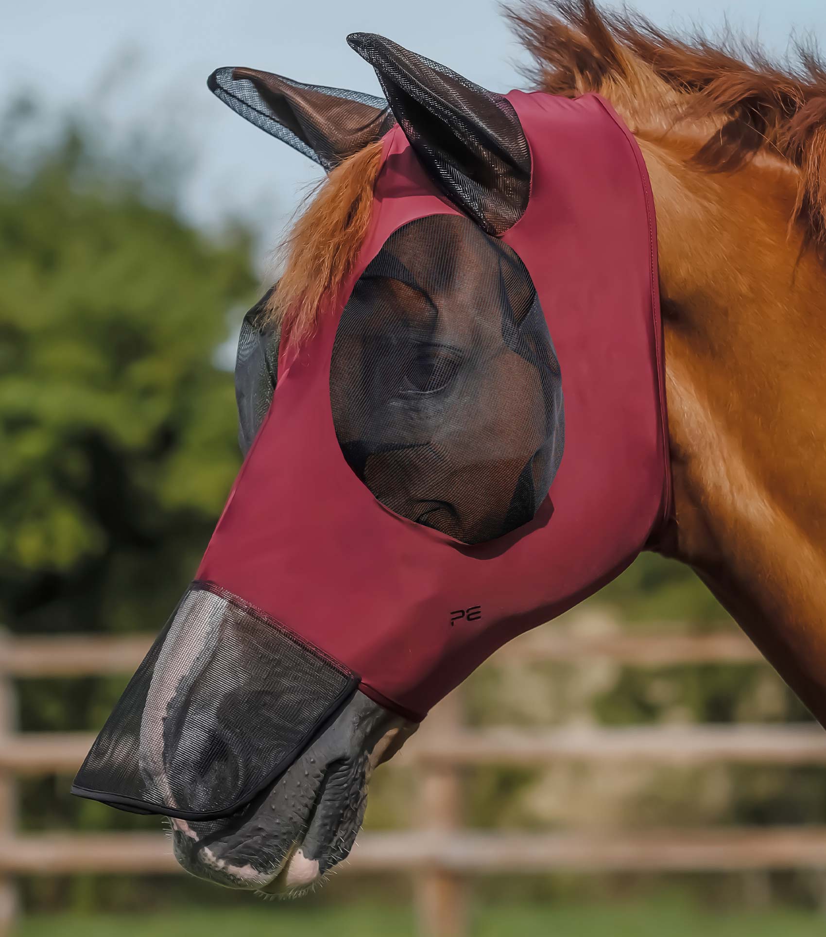 Premier Equine Xtra Comfort Tech Lycra Fly Mask-Fly Masks & Veils-Eland Lodge
