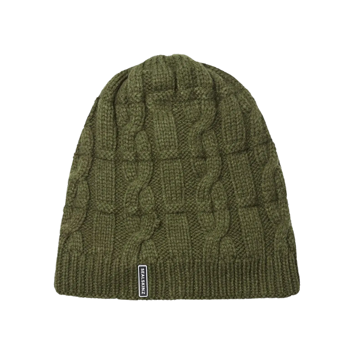 Seal Skinz Blakeney Waterproof Cold Weather Cable Knit Beanie-Hats, Scarves, Gloves & Headbands-Eland Lodge