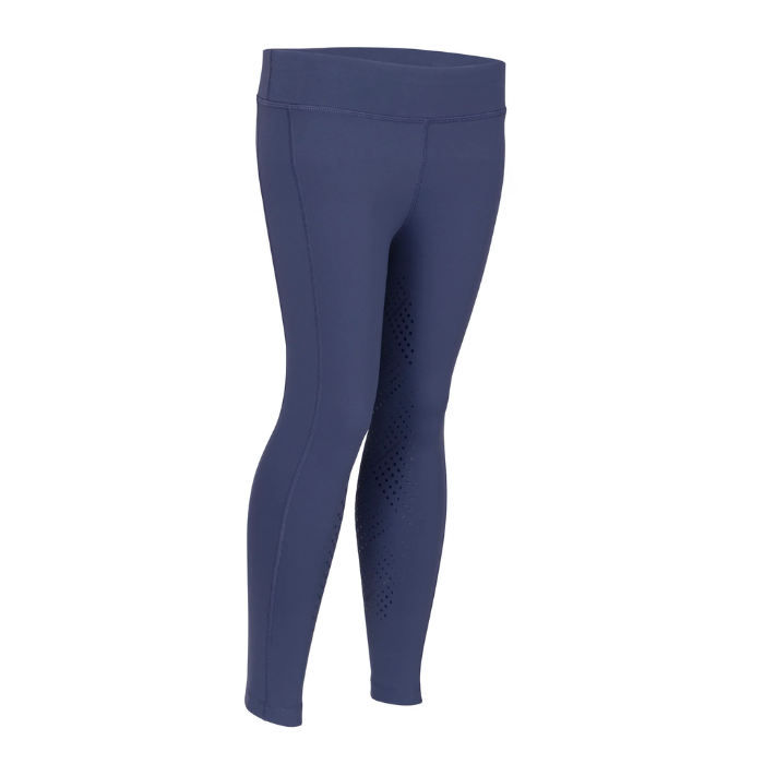 Blue leggings on white background