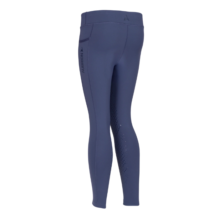 Blue leggings on white background