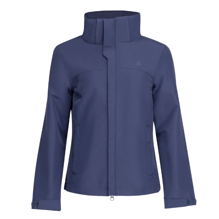 Blue jacket on white background front view