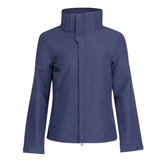 Blue jacket on white background front view