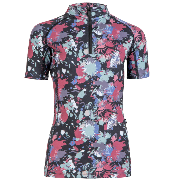 Shires Aubrion Young Rider React Short Sleeve Base Layer in Abstract