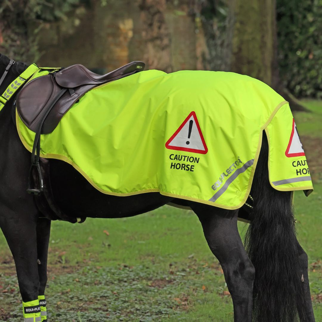 Shires EQUI-FLECTOR Waterproof Exercise Sheet-Hi Viz For The Horse-Eland Lodge