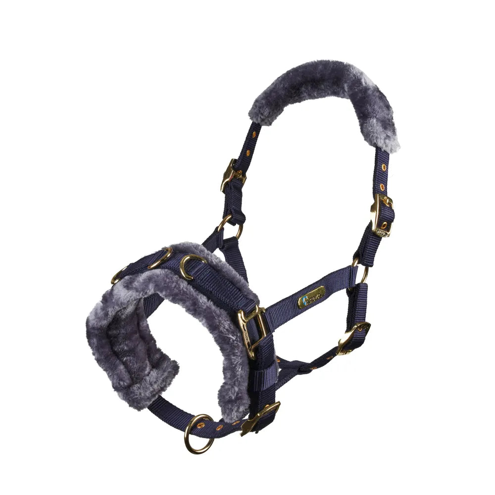Shires Fleece Lined Lunge Cavesson-Stable, Exercise and Polo Bandages-Eland Lodge