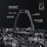 Shires Karben Ultra Grip Stirrups-Stirrups & Stirrup Leathers-Eland Lodge