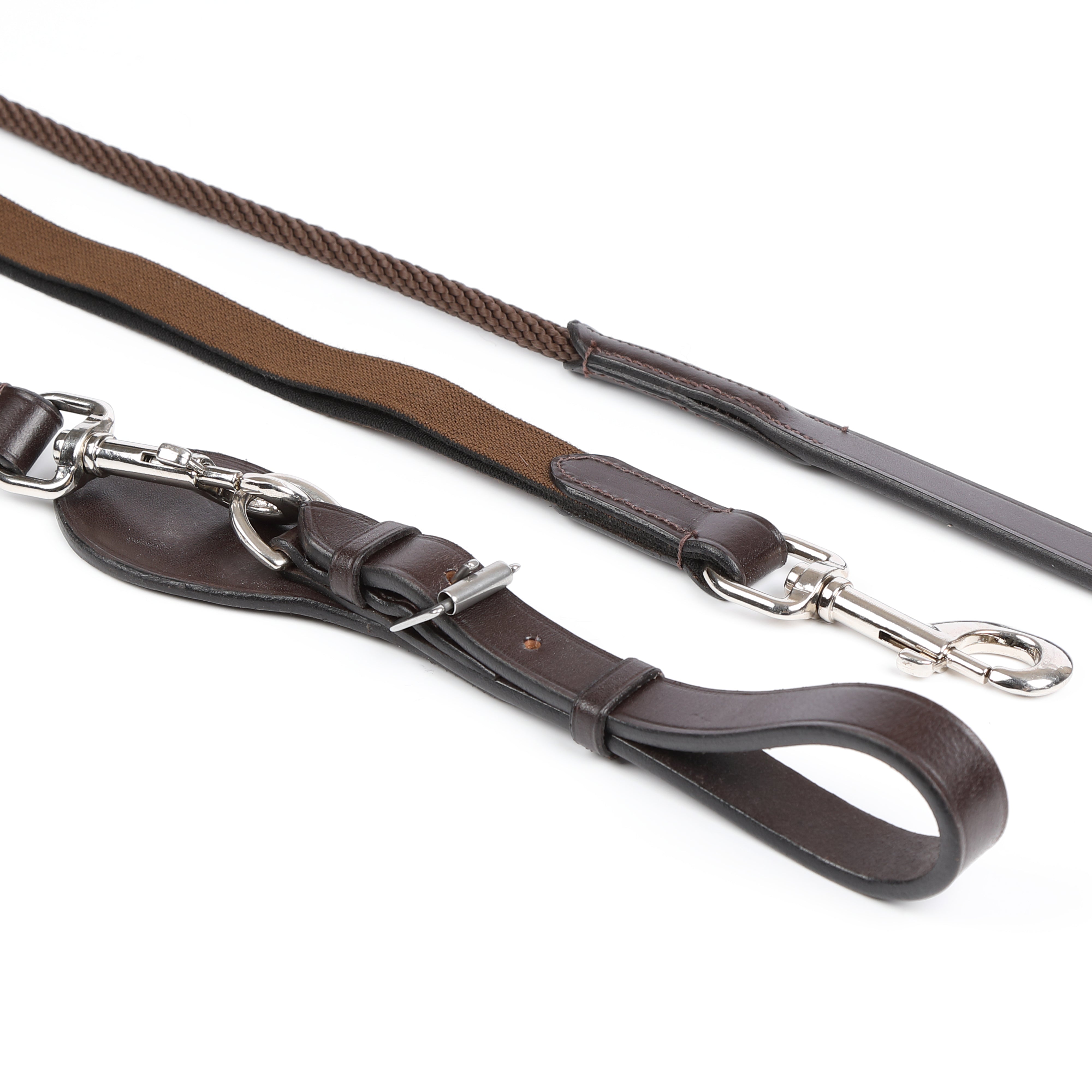 Shires Velociti GARA Elasticated Draw Reins-Training Aids-Eland Lodge