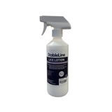 White spray bottle white background