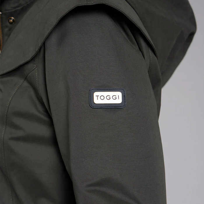 Toggi Ladies Portobello Waterproof Coat in Dark Green-Jackets & Coats-Eland Lodge