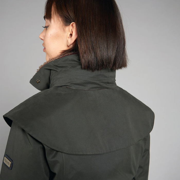 Toggi Ladies Portobello Waterproof Coat in Dark Green-Jackets & Coats-Eland Lodge