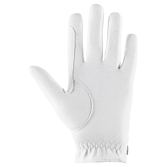 White leather riding club on a white background