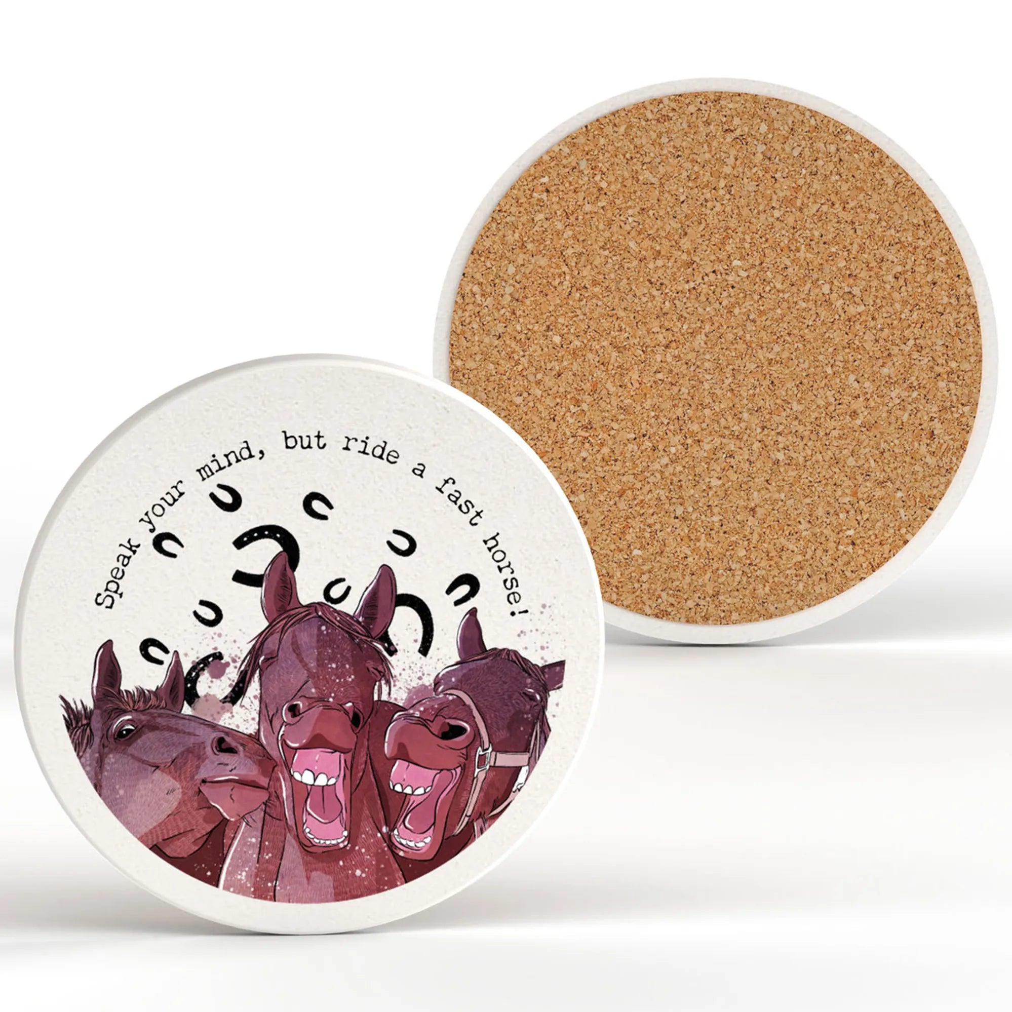 Vivid Squid Ceramic Coaster