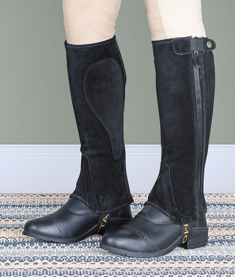 Shires Moretta Adults Suede Half Chaps